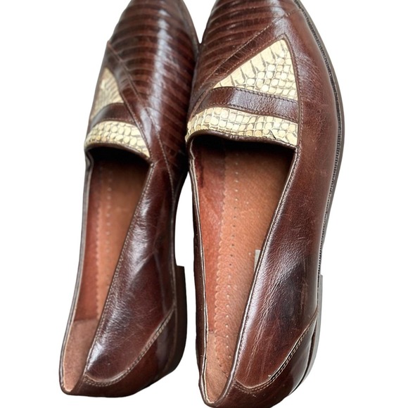 Mens Vintage Stracam Italian Loafers Never Worn Italian Dress Shoe Size 7 1/2 main image 8